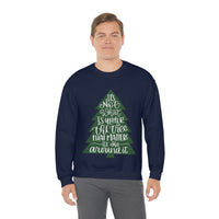 It's What is Around the Tree That Matters Unisex Heavy Blend Crewneck Sweatshirt! Winter Vibes!