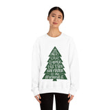 It's What is Around the Tree That Matters Unisex Heavy Blend Crewneck Sweatshirt! Winter Vibes!