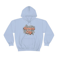 Kansas City Football Grey and Pink Leopard Print Unisex Heavy Blend Hooded Sweatshirt! Football Season!