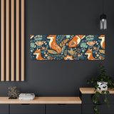 Vintage 70's Inspired Floral Foxy Canvas Gallery Wraps!