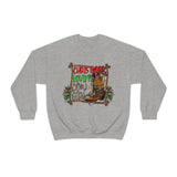 Western Christmas Loving Cowgirl Unisex Heavy Blend Crewneck Sweatshirt! Winter Vibes!