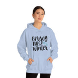 Enjoy The Winter Holiday Snowflake Unisex Heavy Blend Hooded Sweatshirt! Winter Vibes!