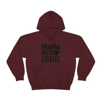 MaMa Needs Coffee Unisex Heavy Blend Hooded Sweatshirt! Sarcastic Vibes! Family Vibes!