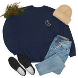 Wear Anywhere Basics Unisex Heavy Blend Crewneck Sweatshirt! Moon Edition! Basics!