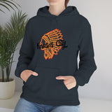 Kansas City Football Chief Outlined Unisex Heavy Blend Hooded Sweatshirt! Football Season!