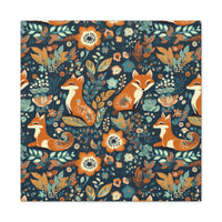 Vintage 70's Inspired Floral Foxy Canvas Gallery Wraps!