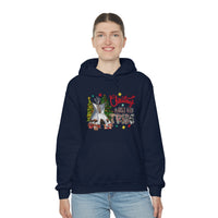 Christmas With My Tribe Holiday Unisex Heavy Blend Hooded Sweatshirt! Winter Vibes!