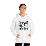 Enjoy The Winter Holiday Snowflake Unisex Heavy Blend Hooded Sweatshirt! Winter Vibes!