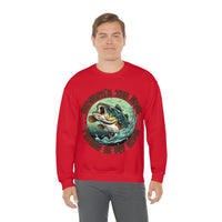 Grandpas The Name and Fishing is My Game Fathers Day Unisex Heavy Blend Crewneck Sweatshirt!