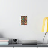 Vintage 70's Inspired Musical Notes Floral Canvas Gallery Wraps!