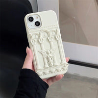 3D Angel Art Statue iPhone Case – Elegant Protection for Your iPhone 15/14/13/12/11 Series