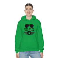 Talk to Me Pop Pop Unisex Heavy Blend Hooded Sweatshirt! Grandparent Vibes! Fathers Day!