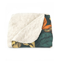 Vintage 70's Inspired Elephant Sherpa Fleece Blanket!