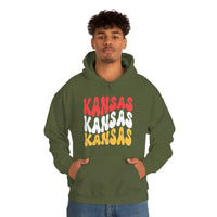 Kansas City Football Ride The Red Wave Unisex Heavy Blend Hooded Sweatshirt! Football Season! Spring Vibes!