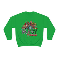 Merry Christmas Sunflower Holiday Unisex Heavy Blend Crewneck Sweatshirt! Winter Vibes!