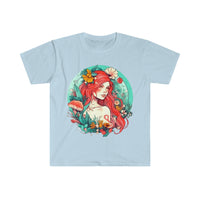 Boho Red Haired Mermaid Unisex Graphic Tees! Summer Vibes!