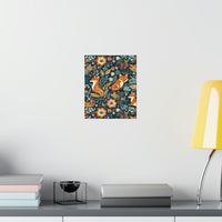 Vintage Foxy Florals 70s Inspired Premium Matte Vertical Posters!