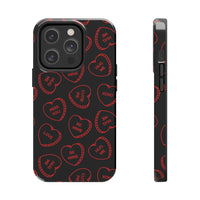 Valentines Day Candy Hearts Red and Black Tough Phone Cases, Case-Mate! Spring Vibes!