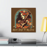 Vintage 70's Inspired Music Sings To My Soul Canvas Gallery Wraps!