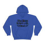 Christmas Begins With Christ Unisex Heavy Blend Hooded Sweatshirt! Winter Vibes!