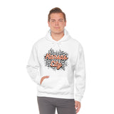 Kansas City Football Grey and Pink Leopard Print Unisex Heavy Blend Hooded Sweatshirt! Football Season!