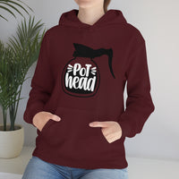 Pot Head Coffee Lovers Unisex Heavy Blend Hooded Sweatshirt! Sarcastic Vibes!