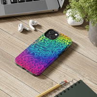 Hippie Waves Ombre Rainbow Tough Phone Cases!
