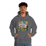 Kindness Matters Vintage Butterflies Unisex Heavy Blend Hooded Sweatshirt! Spring Vibes!