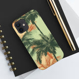 Palm Tree's Green and Orange Tough Phone Cases, Case-Mate! Summer Vibes!