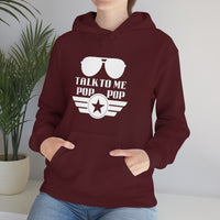 Talk to Me Pop Pop Unisex Heavy Blend Hooded Sweatshirt! Grandparent Vibes! Fathers Day!