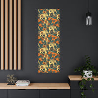 Vintage 70's Inspired Elephant Florals Canvas Gallery Wraps!