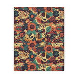 Vintage 70's Inspired Musical Notes Floral Canvas Gallery Wraps!