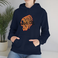 Kansas City Football Chief Outlined Unisex Heavy Blend Hooded Sweatshirt! Football Season!