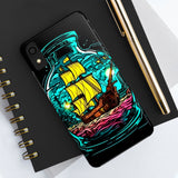 Ship in a Bottle Neon Colors Tough Phone Cases!