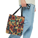 Vintage 70's Musical Notes Floral Tote Bag!