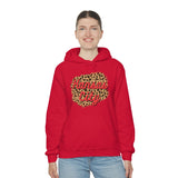 Kansas City Football Leopard Print Unisex Heavy Blend Hooded Sweatshirt! Football Season!