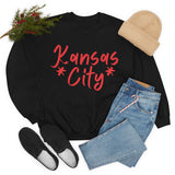 Kansas City Football Unisex Heavy Blend Crewneck Sweatshirt! Football Season!