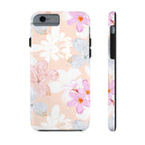 Pink Floral Hibiscus Flowers Tough Phone Cases, Case-Mate! Summer Vibes!