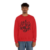 Tis The Season Holiday Unisex Heavy Blend Crewneck Sweatshirt! Winter Vibes!