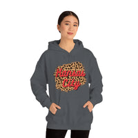 Kansas City Football Leopard Print Unisex Heavy Blend Hooded Sweatshirt! Football Season!