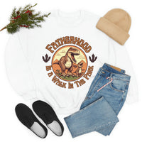 Fatherhood is a Walk in the park Fathers Day Unisex Heavy Blend Crewneck Sweatshirt!