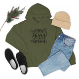 Joyful Merry Blessed Unisex Heavy Blend Hooded Sweatshirt! Winter Vibes!