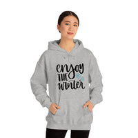 Enjoy The Winter Holiday Snowflake Unisex Heavy Blend Hooded Sweatshirt! Winter Vibes!