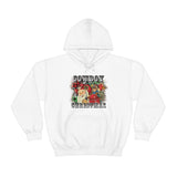 Rustic Cowboy Christmas Holiday Unisex Heavy Blend Hooded Sweatshirt! Winter Vibes!