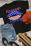 American Honey Red White and Blue Graphic Tees! Independence Day! FreckledFoxCompany