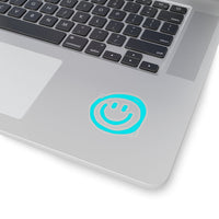 Aqua Smile More Vinyl Sticker! FreckledFoxCompany