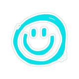 Aqua Smile More Vinyl Sticker! FreckledFoxCompany