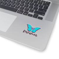 Aqua and Purple Dreamer Butterfly Vinyl Sticker! FreckledFoxCompany