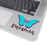 Aqua and Purple Dreamer Butterfly Vinyl Sticker! FreckledFoxCompany