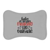 Baby Its Freaking Cold Outside Pet Feeding Mats! Foxy Pets! Winter Vibes! FreckledFoxCompany